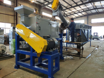 Auto PET Bottle Recycling Plant , Waste PET Bottle Flakes Washing Line