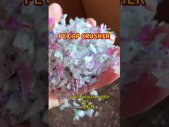 درب بطری های پلاستیکی LDPE برای آب آشامیدنی - 200-300 کیلوگرم در ساعت خرد کردن زباله پلاستیکی در مقیاس کوچک