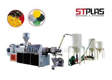 PVC Waste Plastic Recycling Pellet Machine , PVC Hot Cutting Pelletizing Line