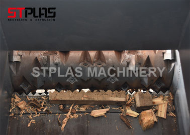 shredder Industrial singel shaft for waste wood and recycling  wood shredder