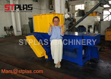 Waste Hard Plastic Lump HDPE Pipe Plastic Single shaft industry Shredder Machine